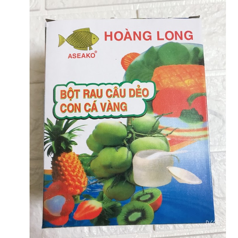 Hộp 12 Gói Bột Rau Câu Con Cá Dẻo Hiệp Long 12g/ Gói