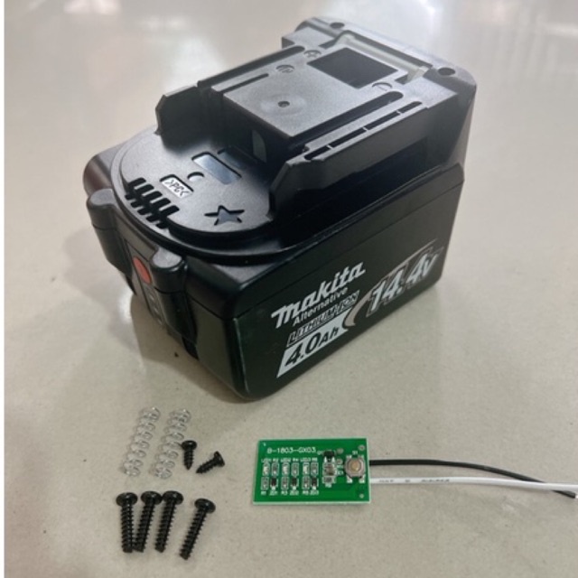 Vỏ makita 14.4v 8cell vỏ adrapter có leb báo pin.