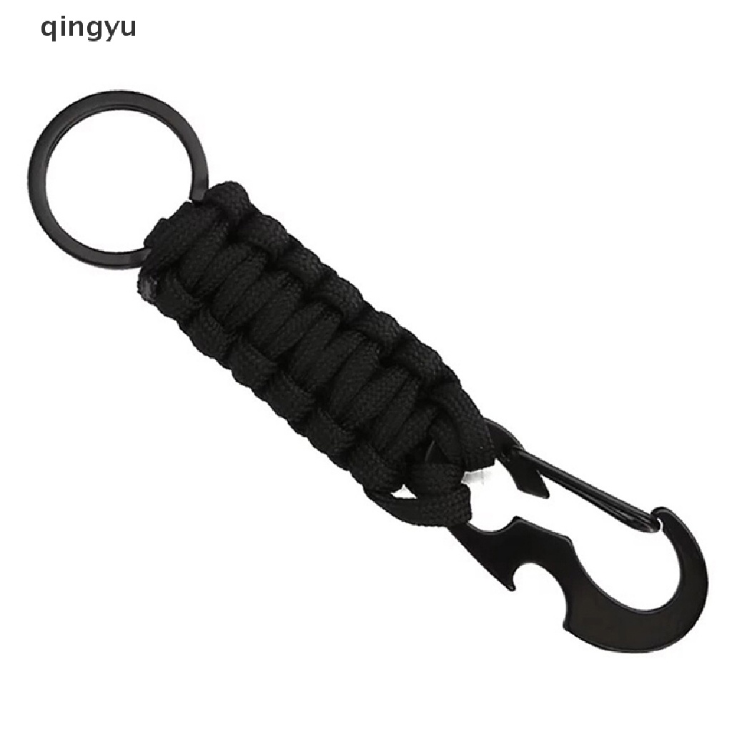 Móc Khóa Carabiner Kiêm Đồ Khui Nắp Chai Họa Tiết Rằn Ri