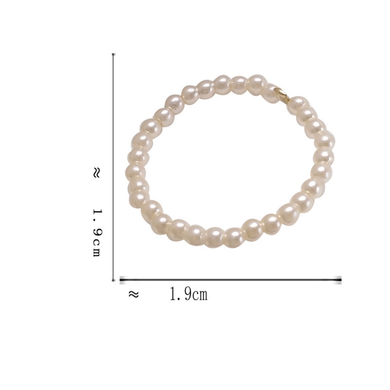 Nhẫn đính ngọc trai đường kính trong 1.9cm thời trang cổ điển cho nữ