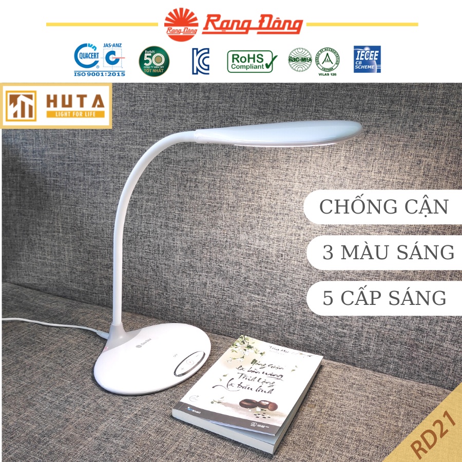 Đèn Học Để Bàn Chống Cận RẠNG ĐÔNG SUNLIKE RD-RL-21.LED, cảm ứng, điều chỉnh độ sáng, màu sáng - HUTA Shop