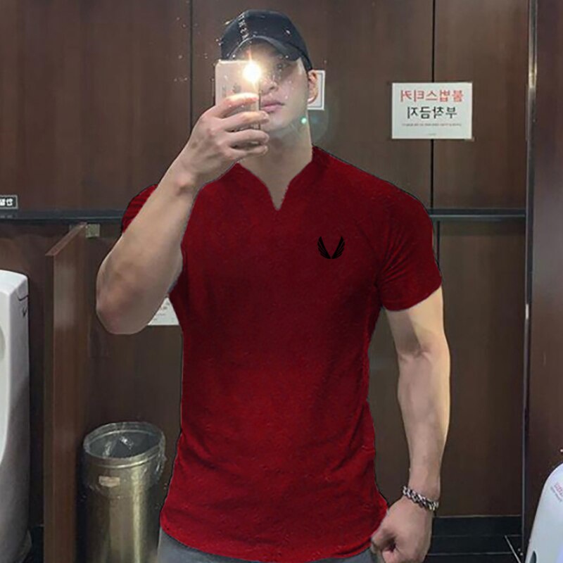 Áo thun cotton thoáng khí in họa tiết thời trang đơn giản mùa hè mới cho nam