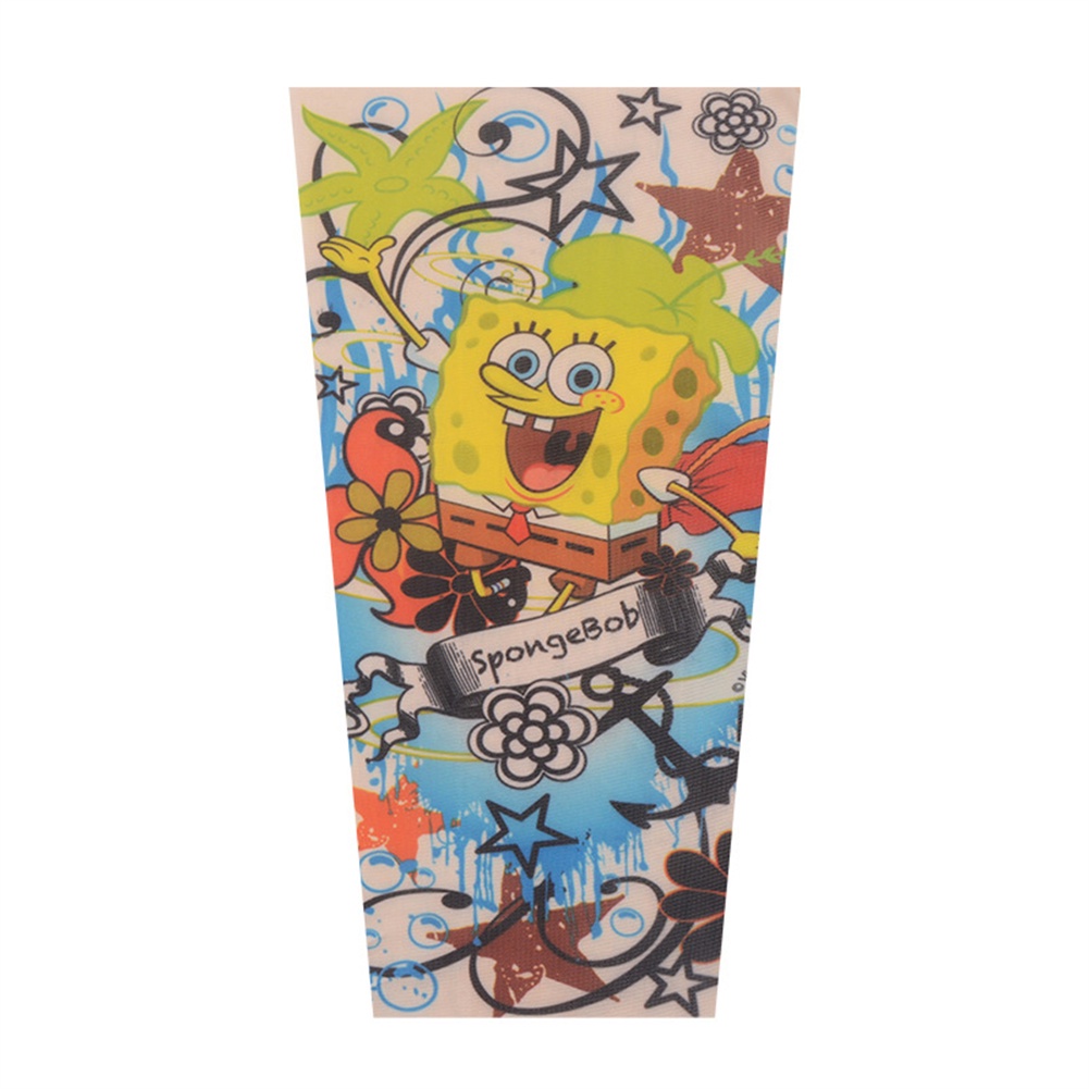 Ống tay áo họa tiết hình xăm cá tính chống nắng chống tia UV dành cho trẻ em