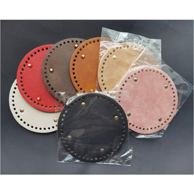 Đế túi da tròn 14cm, 15cm đế túi handmade