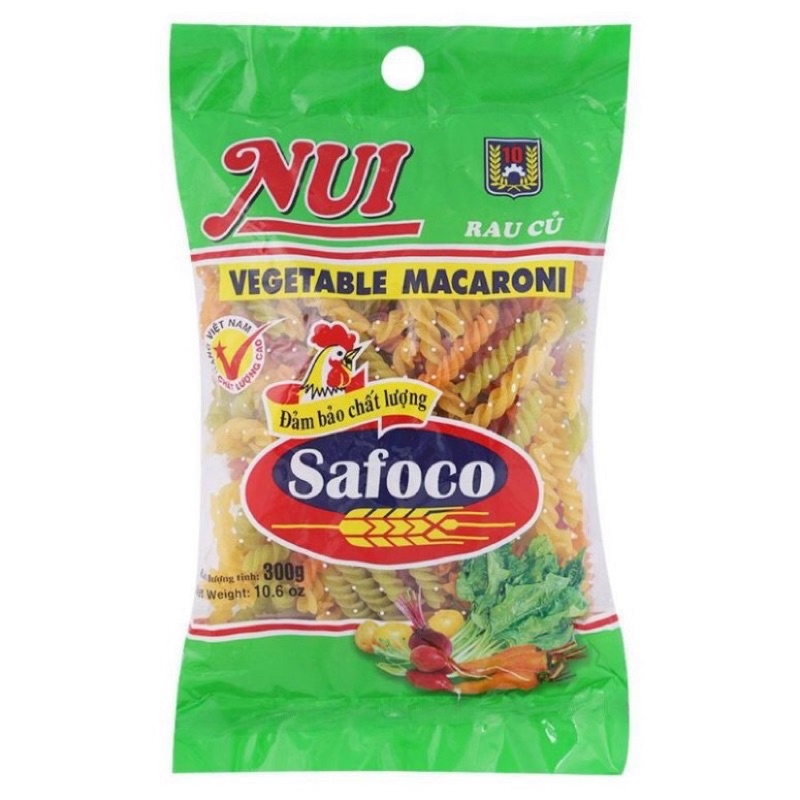 Nui xoắn rau củ safoco 300g