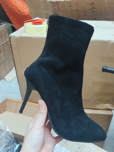 Boot Lửng Cổ Cao Gót Nhọn và Gót Vuông 8 Phân MA888 M361 | BigBuy360 - bigbuy360.vn