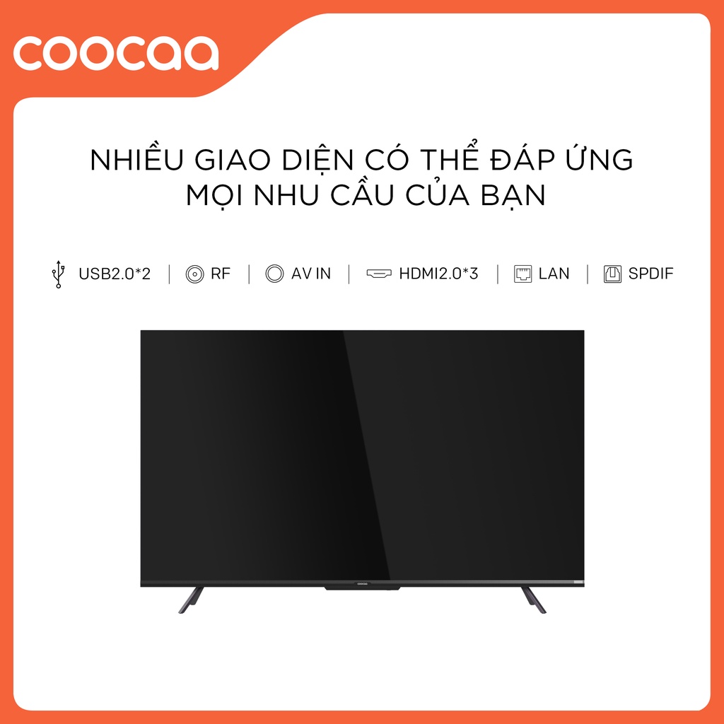 [Nhập Mã  giảm ELCCVIP3 giảm 1 200K] Google Tivi Coocaa 4K 50 Inch - Model 50Y72 - Miễn Phí Lắp Đặt