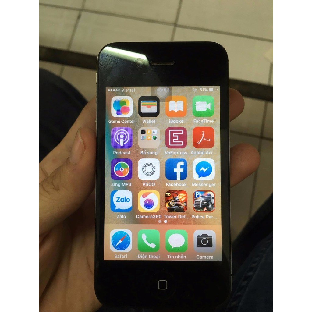 Điện thoại iphone 4S qte hỗ trợ cài đặt ứng dụng. Bh 1 đổi 1 90 ngày | BigBuy360 - bigbuy360.vn