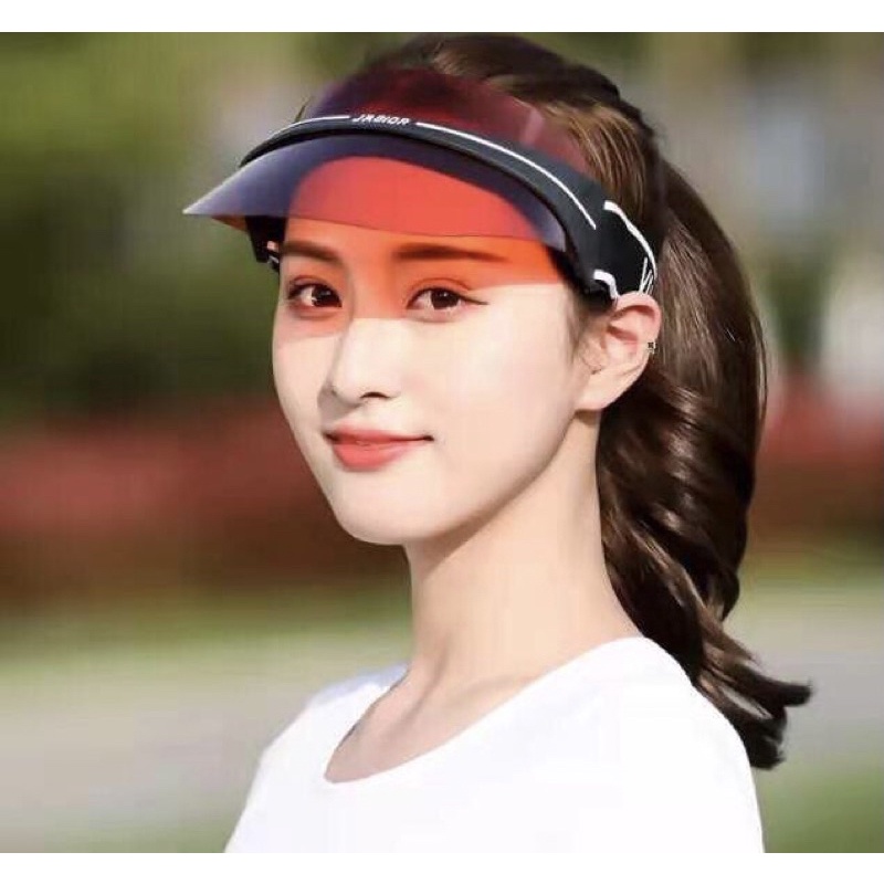 Nón thể thao nửa đầu có kính