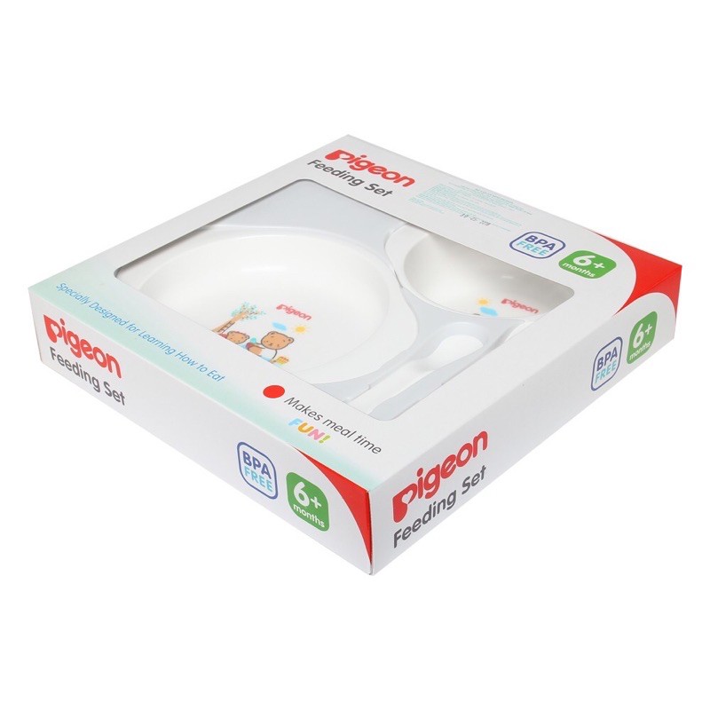 Bộ bát dĩa ăn dặm mini Pigeon