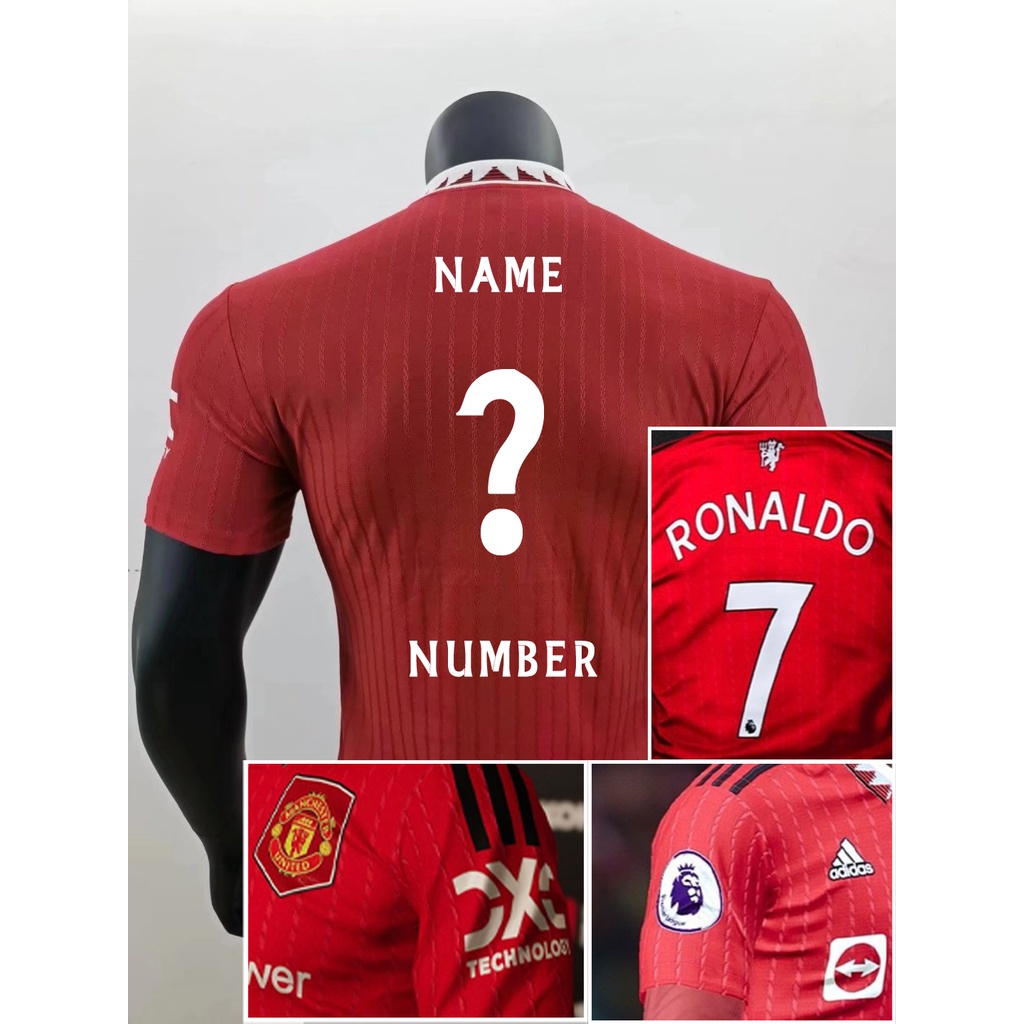 Áo Thun Đội Tuyển Manchester United 2022-23 Size s-2xl