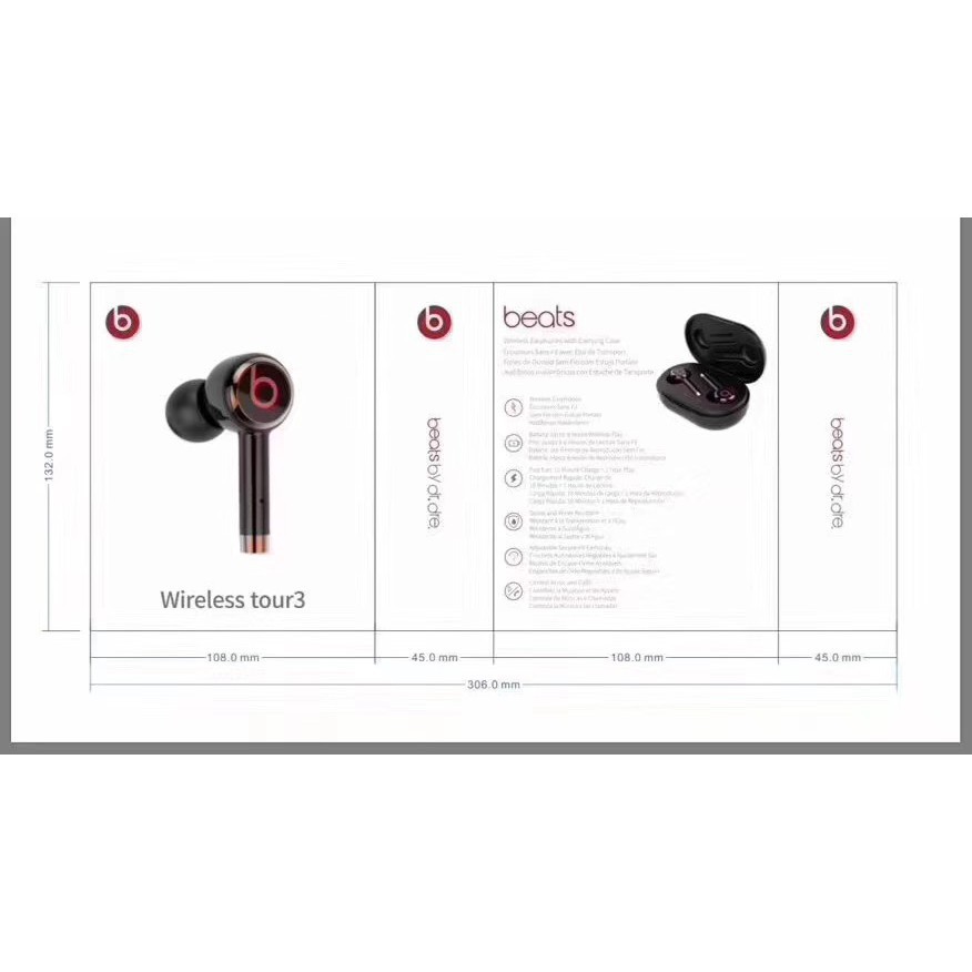 NEW Tai Nghe Bluetooth Không Dây Beats Tour 3 Chất Lượng Cao 2020