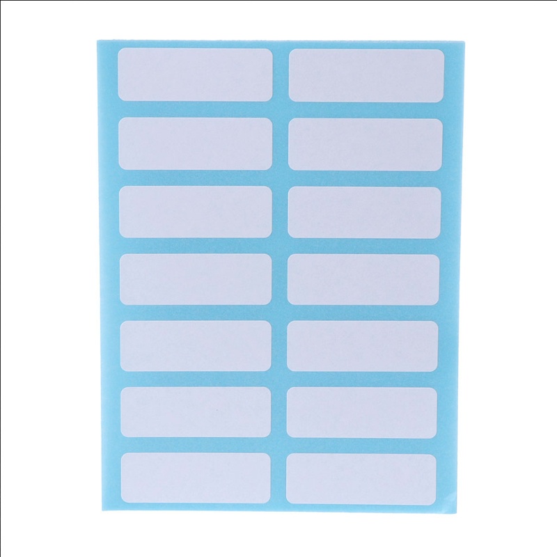 Set 12 Tấm Nhãn Dán Ghi Chú Màu Trắng Tự Dính Trang Trí Nhà Cửa / Văn Phòng / Trường Học