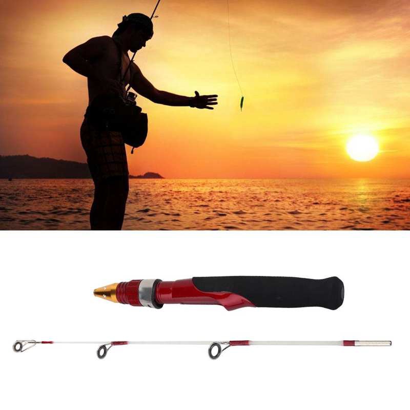 Cần Câu Cá Mùa Đông Mini 2 Đoạn 50cm