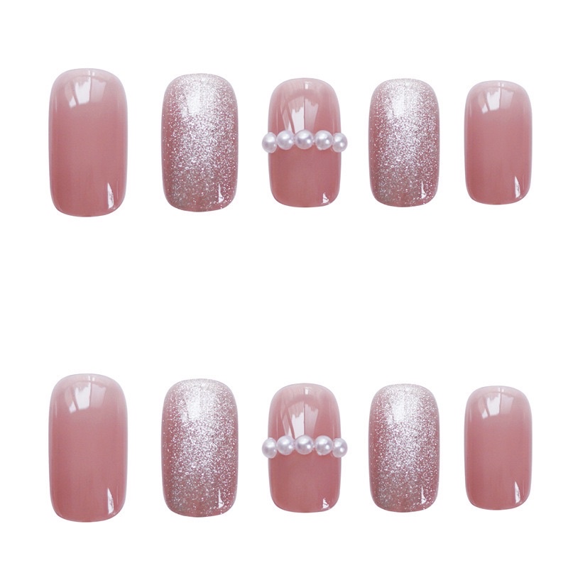 Set 24 móng giả D339 đính đá cao cấp ( tặng kèm keo và dũa )