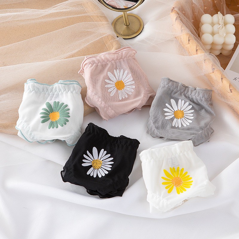 Quần Lót Nữ ❤️FREESHIP❤️ Quần Lót Ren Nữ sexy viền lưới phối hoa cúc điệu đà gợi cảm mã H003