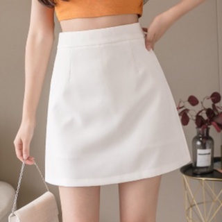 Chân Váy Lưng Cao Chữ A Madela 2 Lớp Dày Ôm Eo Tôn Dáng, Váy Chữ A Ngắn Cạp Cao Dáng Ôm Phong Cách Hàn Quốc