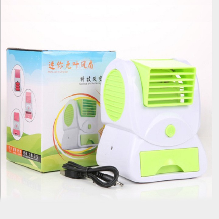 Quạt Đá hơi nước mini 2 cửa