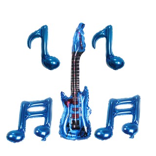 Bộ 5 Bong Bóng Hình Đàn Ghita Trang Trí Tiệc
