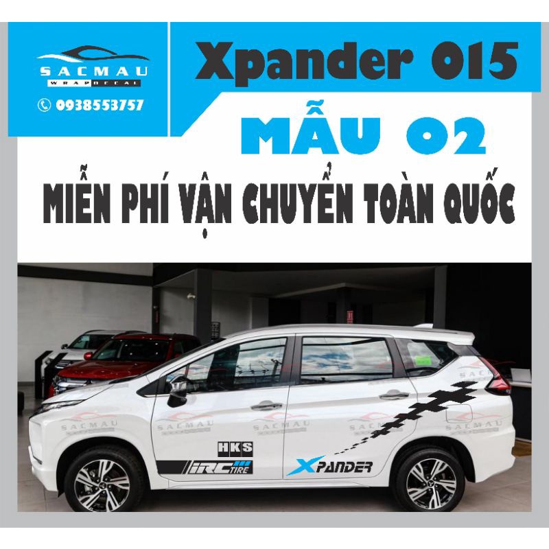 Tem dán ô tô xpander 015