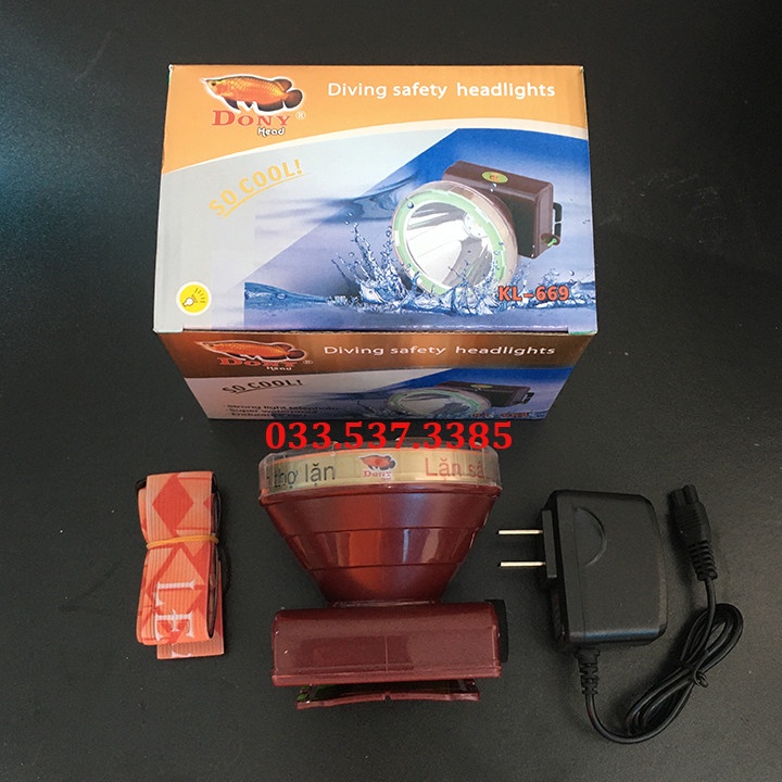 Đèn pin siêu sáng giá rẻ, đèn pin phượt KL 669 dung lượng pin lớn