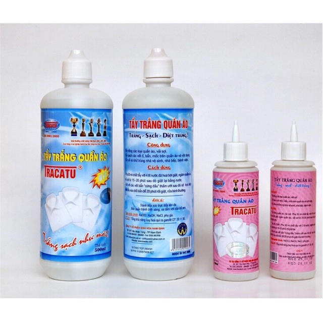 Tẩy Trắng Tẩy Mốc Quần Áo Tracatu 500ml Tẩy Mốc Kim, Vết Bẩn Cứng Đầu VFaz Store