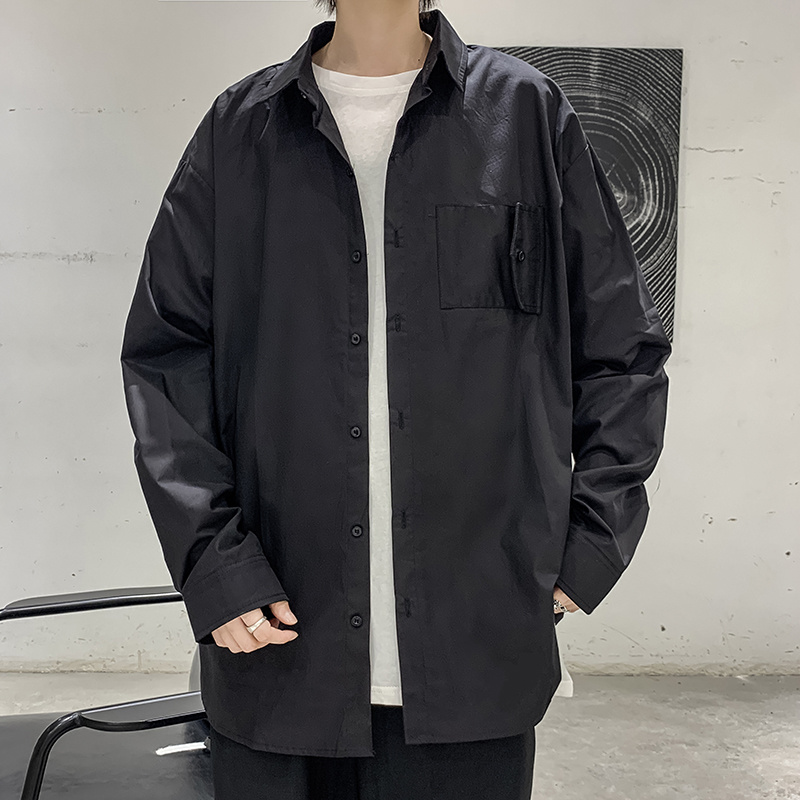 Áo sơ mi nam dài tay dáng rộng phong cách Hàn Quốc | BigBuy360 - bigbuy360.vn