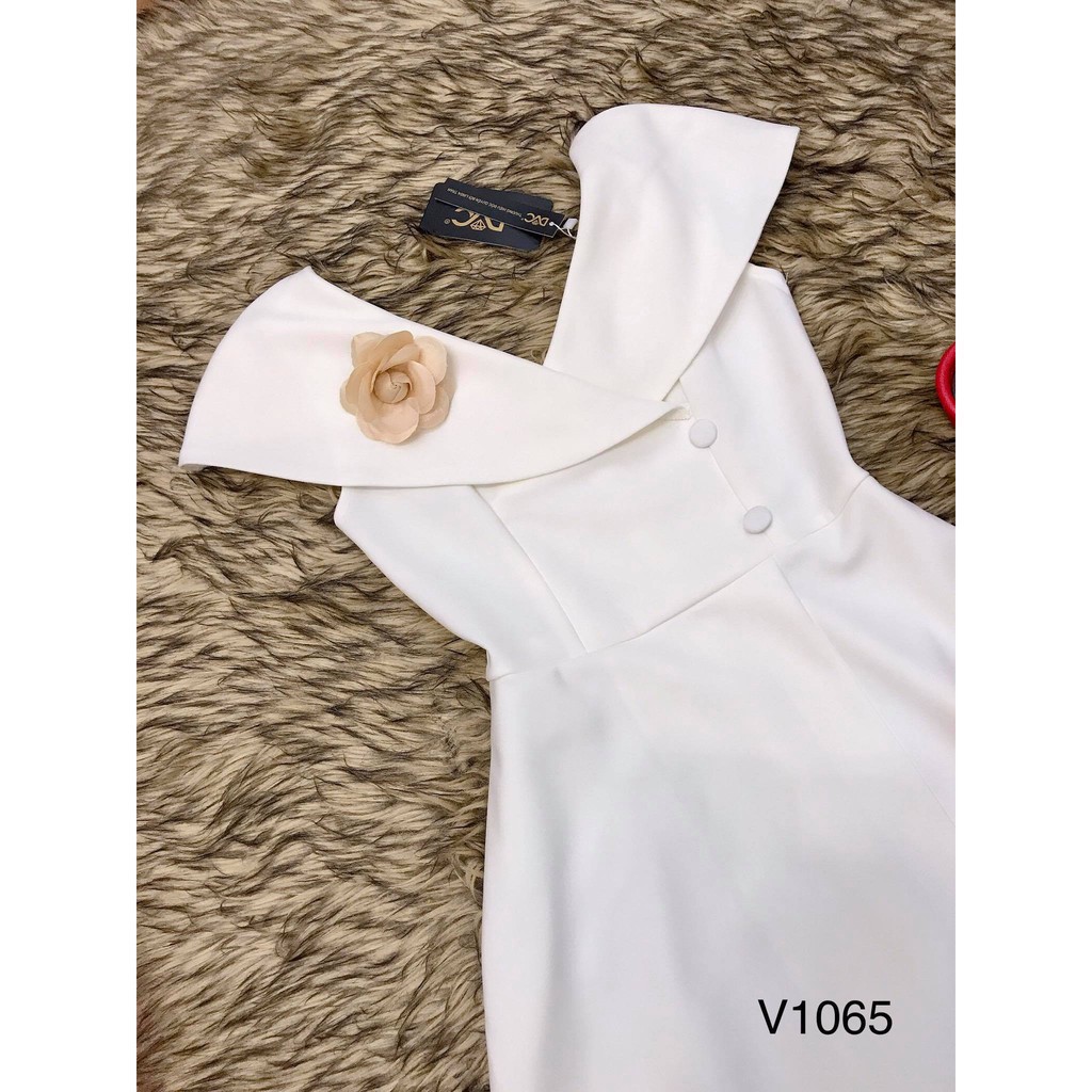 [ xả kho ] MiD Đầm trắng hàng thiết kế V1065 Mie Design ảnh thật