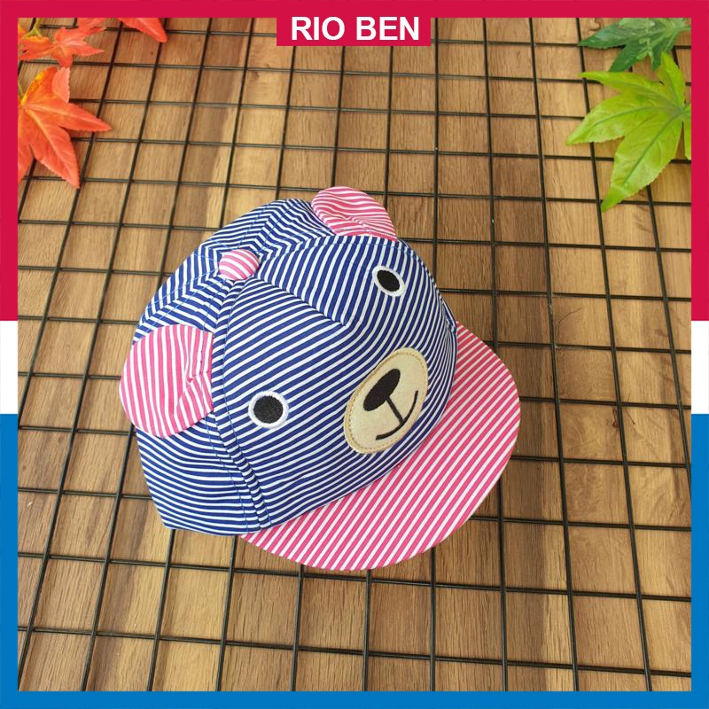 Nón bé nhỏ có tai dễ thương, bé dưới 2 tuổi RBN082