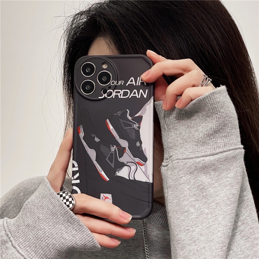 Ốp Điện Thoại Silicon Hình Giày AIR JORDAN Cho iPhone 13 Pro Max iPhone 12 Pro Max iPhone 11 Pro Max X XR XS Max 7 8 Plus