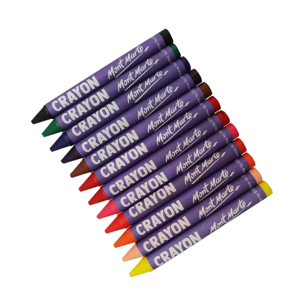 Bút màu sáp cao cấp Mont Marte - Màu Cho Bé Tập Vẽ (Crayon) | Shopee Việt Nam