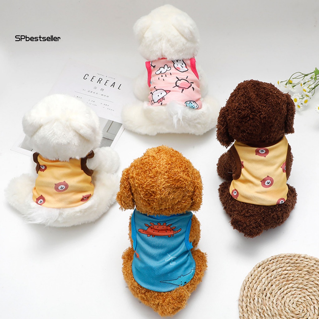 Áo Không Tay Thoải Mái Thiết Kế Đơn Giản Thời Trang Mùa Hè Cho Cún Cưng