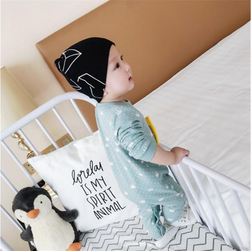 Mũ Cotton Họa Tiết Ngôi Sao Và Kẻ Sọc Cho Bé Sơ Sinh 0-2 Tuổi