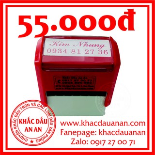 Khắc Dấu Chức Danh 2 dòng 13x37mm