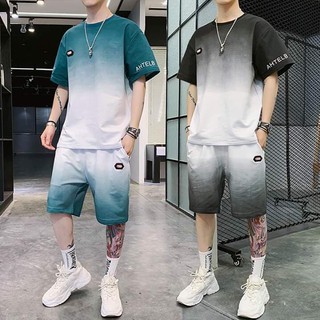 Combo 02 bộ quần áo màu loang cá tính