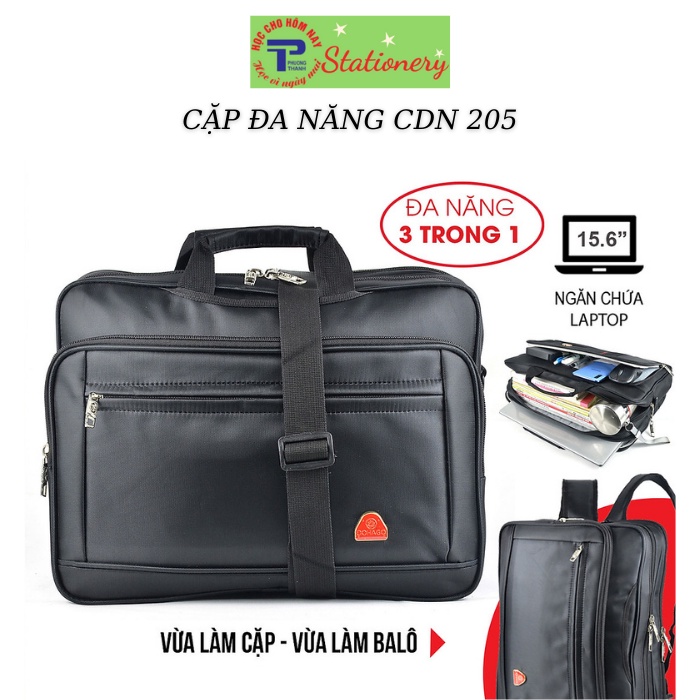 Cặp Đa Năng CĐN205 Ngăn đựng Laptop 15.6''- 3 In 1