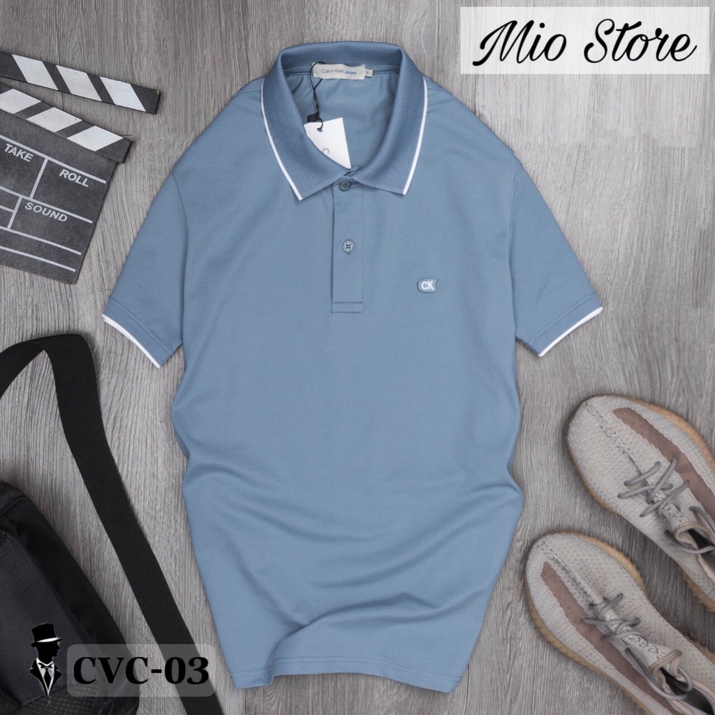 Áo phông polo có cổ,áo thun nam đẹp trẻ trung,áo kiểu đẹp đi tiệc,vải cotton cá sấu,áo thun cộc tay hàng hiệu - CVC03