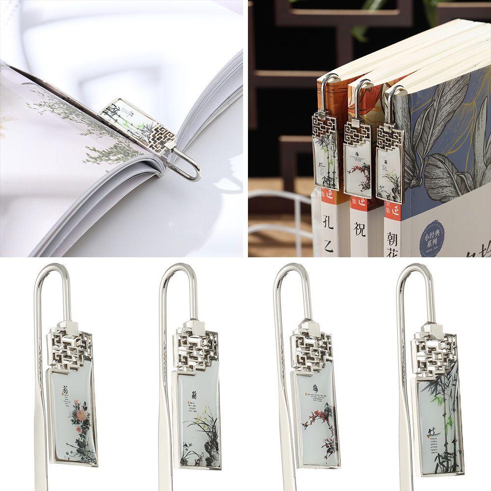 Jane Bookmark Hình Vuông Thời Trang Làm Quà Tặng Cho Học Sinh Phong Cách Trung Hoa