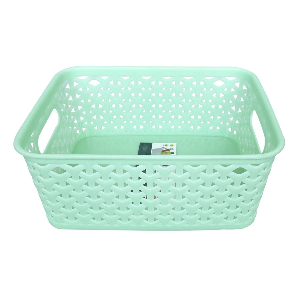 Rổ nhựa mây cao cấp chữ nhật siêu xinh - TỰ LẬP