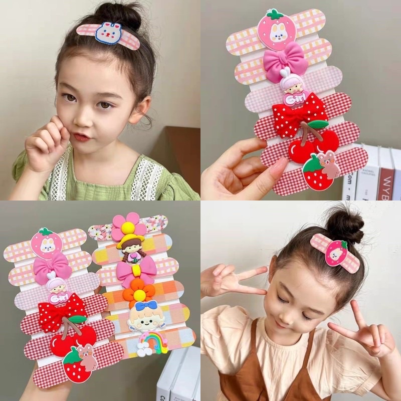 Miếng dán mái tự dính cho bé gái có sticker dễ thương xinh xắn
