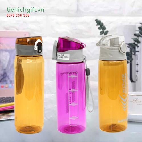 Bình Đựng Nước Thể Thao Quảng Cáo 800ml [ shop giao ngẫu nhiên mẫu mã và màu sắc ]