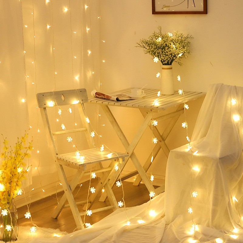 Dây đèn led hình ngôi sao trang trí noel ,sinh nhật ,tiệc cưới,dây đèn led 5m