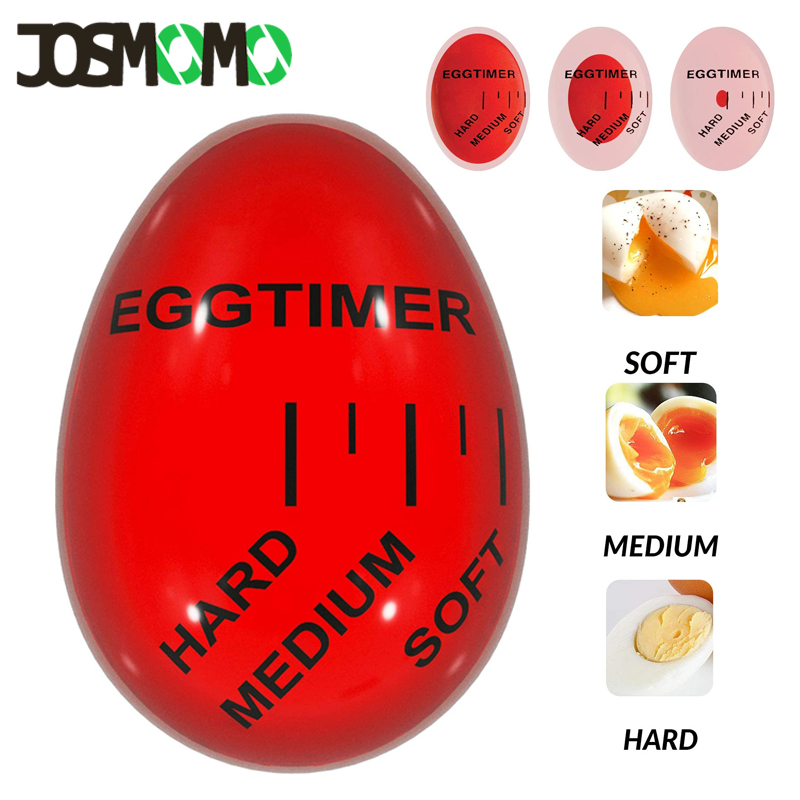 JOSMOMO 1pc Bộ hẹn giờ trứng sáng tạo Màu sắc hoàn hảo Thay đổi hẹn giờ Yummy Mềm cứng Trứng luộc Nấu ăn Tiện ích nhà bếp