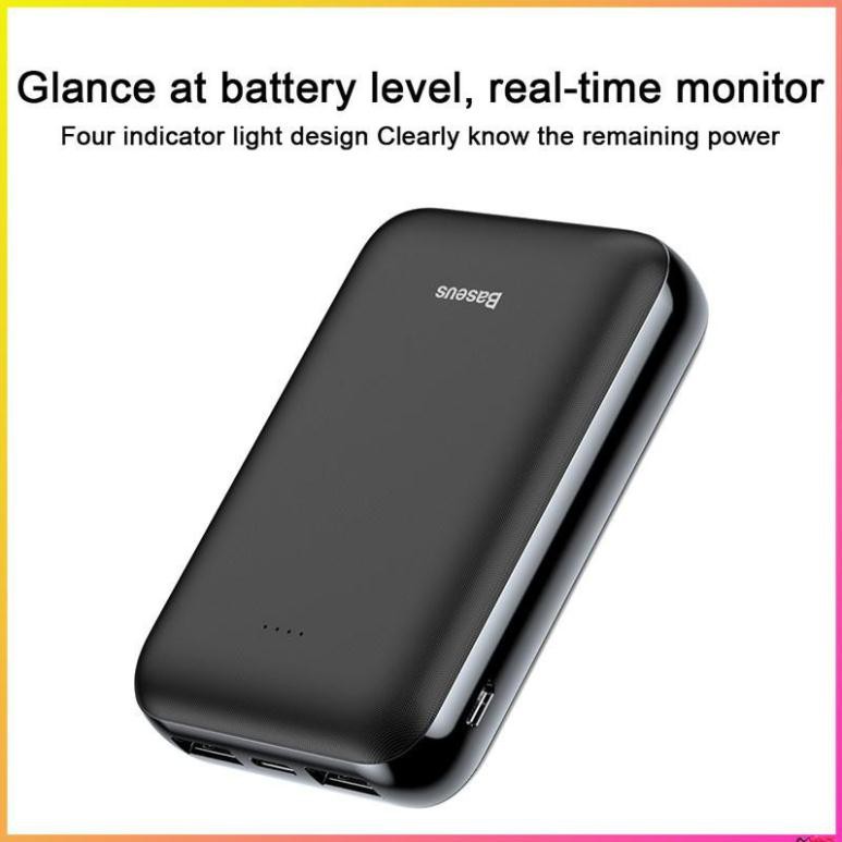 Pin dự phòng siêu nhỏ Baseus Mini JA Power Bank 10000mAh cho iPhone/ Smartphone/ Tablet