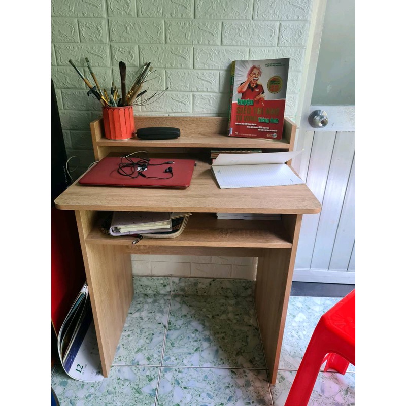 Bàn Học Thông Minh Hiện Đại S Table có ngăn kéo để sách FULL vân gỗ GP119.04