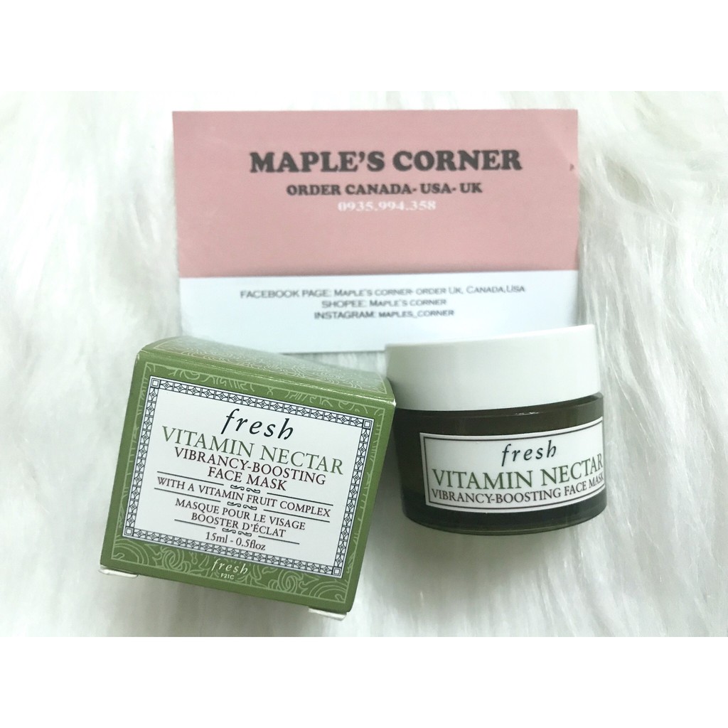 Mặt Nạ Fresh Vitamin Nectar face Mask Làm Căng Sáng Da