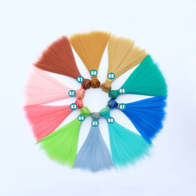 Tóc giả thẳng chịu nhiệt cao 20cm tương thích với búp bê Blythe SD