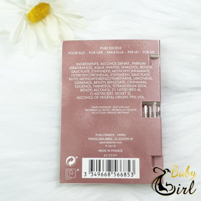 [SIÊU THƠM SANG] Nước Hoa Vial PURE XS PACO RABANNE | BigBuy360 - bigbuy360.vn