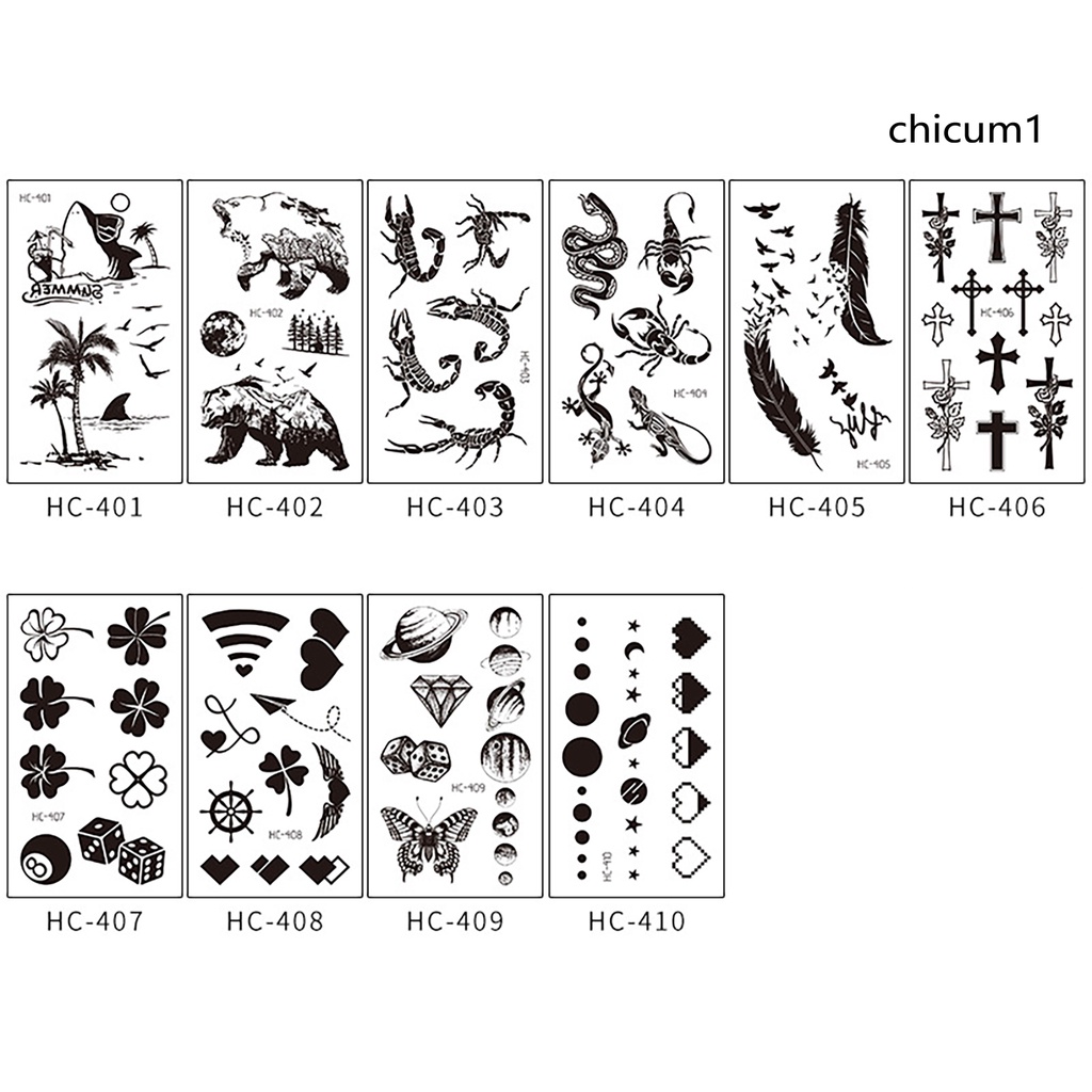 Miếng Dán Hình Xăm Tạm Thời Chống Nước Và Mồ Hôi Dùng Ngoài Trời