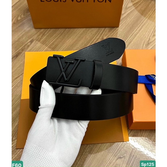 [HÀNG DA THẬT] Thắt Lưng Nam LV Dây Da 100%, Dây Dập Vân Logo Hãng, Tặng Hộp Thẻ Đầy Đủ